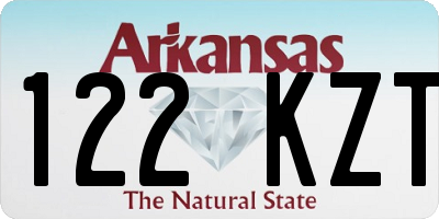 AR license plate 122KZT