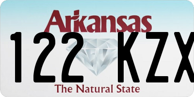 AR license plate 122KZX