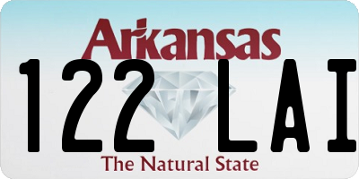 AR license plate 122LAI