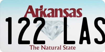 AR license plate 122LAS
