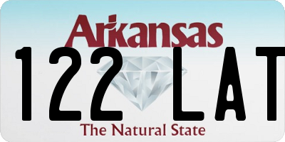 AR license plate 122LAT