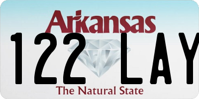 AR license plate 122LAY