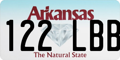 AR license plate 122LBB