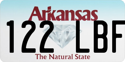 AR license plate 122LBF