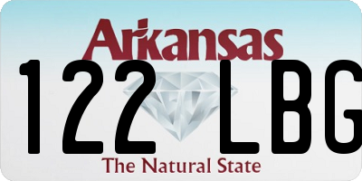 AR license plate 122LBG