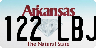 AR license plate 122LBJ