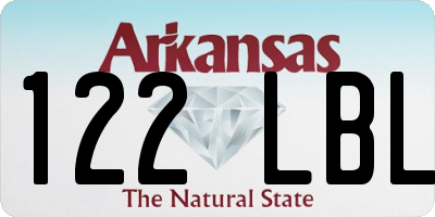 AR license plate 122LBL