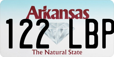 AR license plate 122LBP
