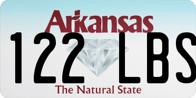 AR license plate 122LBS