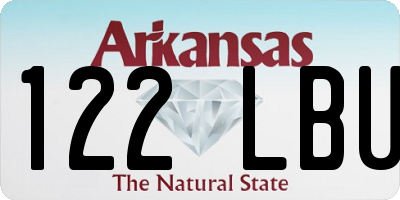 AR license plate 122LBU