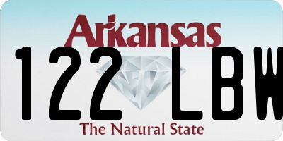AR license plate 122LBW