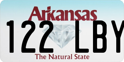 AR license plate 122LBY