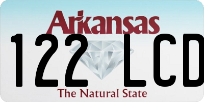 AR license plate 122LCD