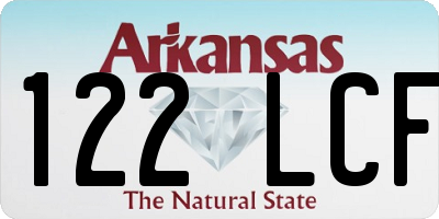 AR license plate 122LCF
