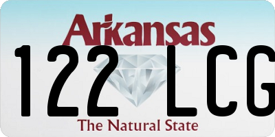 AR license plate 122LCG