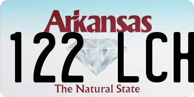 AR license plate 122LCH