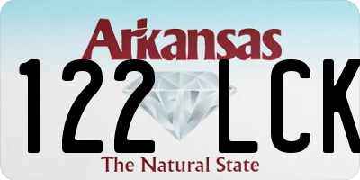 AR license plate 122LCK
