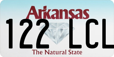 AR license plate 122LCL