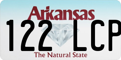 AR license plate 122LCP