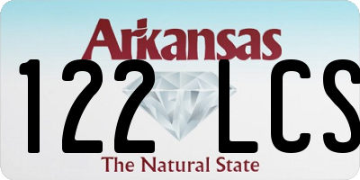 AR license plate 122LCS