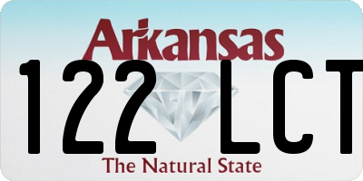 AR license plate 122LCT
