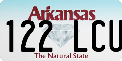 AR license plate 122LCU
