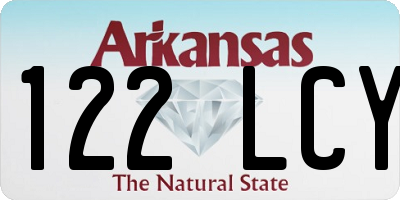 AR license plate 122LCY