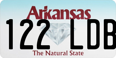 AR license plate 122LDB