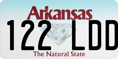 AR license plate 122LDD