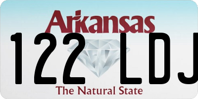 AR license plate 122LDJ