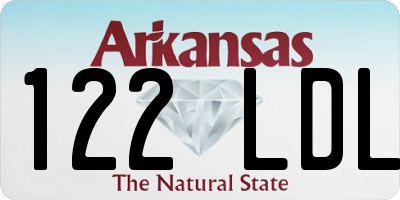 AR license plate 122LDL