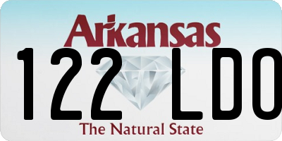 AR license plate 122LDO