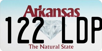 AR license plate 122LDP