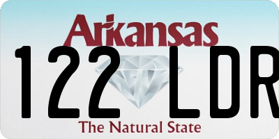 AR license plate 122LDR