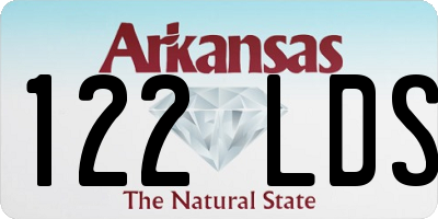 AR license plate 122LDS