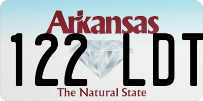 AR license plate 122LDT