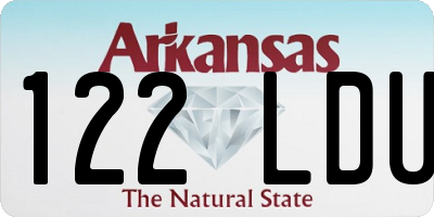 AR license plate 122LDU