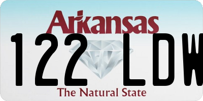 AR license plate 122LDW