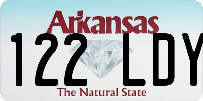 AR license plate 122LDY