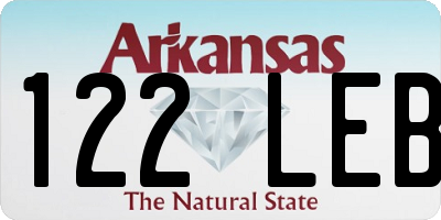 AR license plate 122LEB