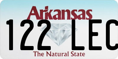 AR license plate 122LEC