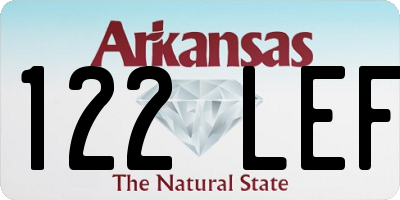 AR license plate 122LEF