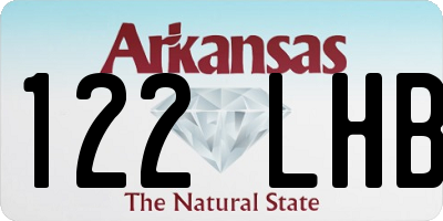 AR license plate 122LHB