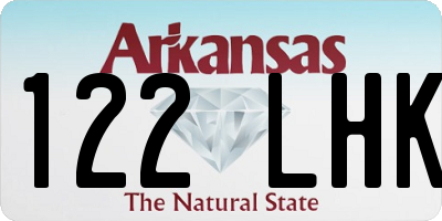 AR license plate 122LHK