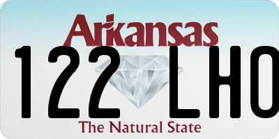 AR license plate 122LHO