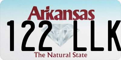 AR license plate 122LLK