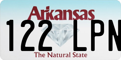 AR license plate 122LPN