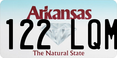 AR license plate 122LQM