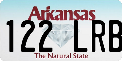 AR license plate 122LRB