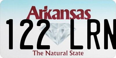 AR license plate 122LRN